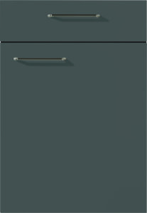 nobilia’s Fashion 453, Satin Grey High Gloss, a modern kitchen cabinet front