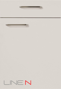 nobilia’s Laser 417, Satin Grey, a modern kitchen cabinet front