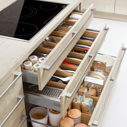 kitchen drawer organization accessories
