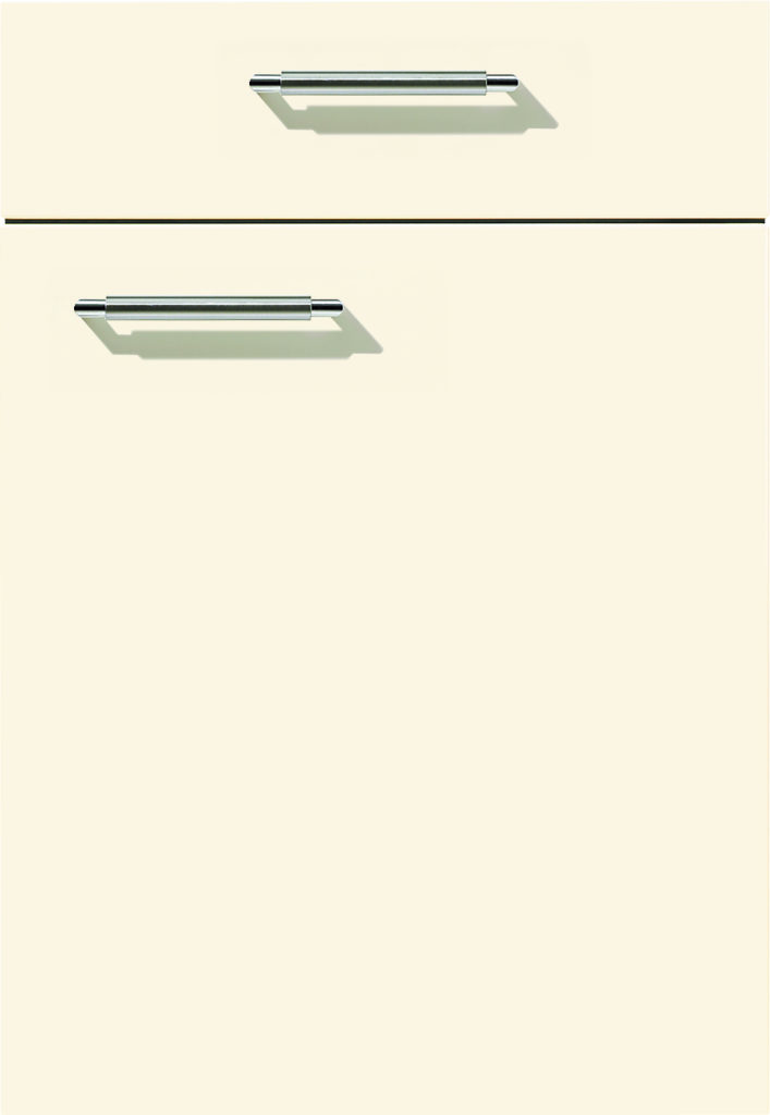 nobilia’s Lux 816, Ivory High Gloss, a modern kitchen cabinet front