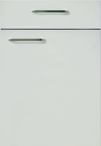 nobilia’s Lux 819, Satin Grey High Gloss, a modern kitchen cabinet front