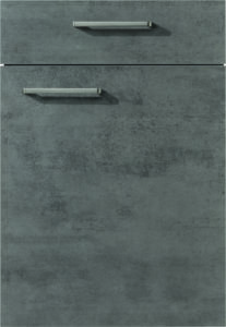 nobilia’s Riva 889, Concrete Slate Grey impression, a handleless kitchen cabinet front