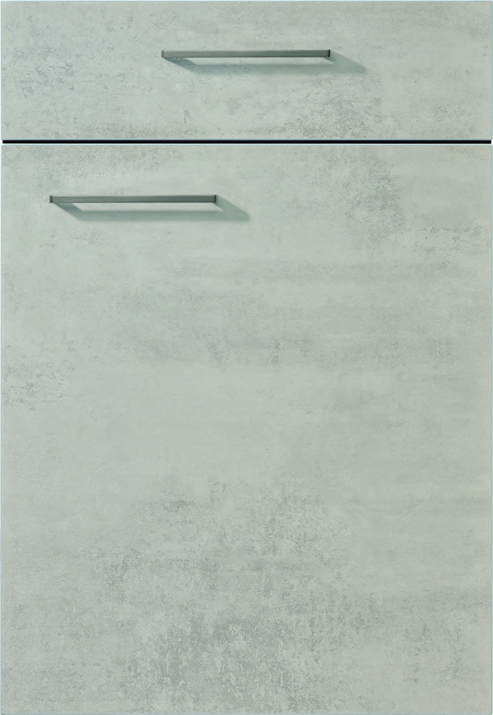 nobilia’s Riva 892, Concrete Grey impression, a modern kitchen cabinet front