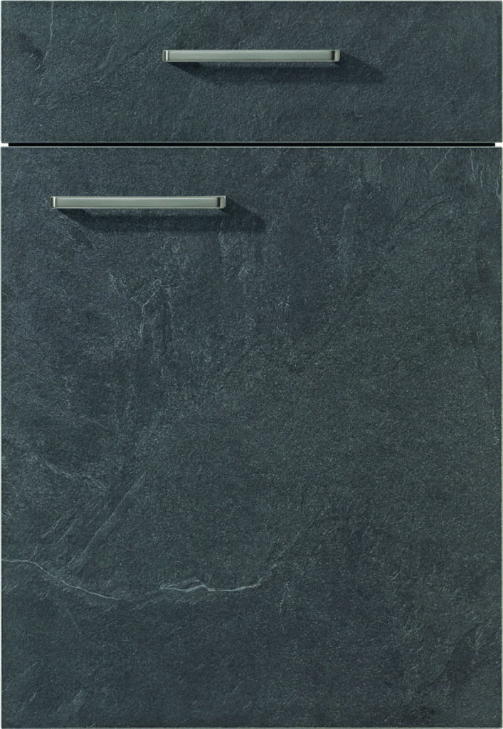 nobilia’s Stoneart 303, Grey Slate impression, a modern kitchen cabinet front