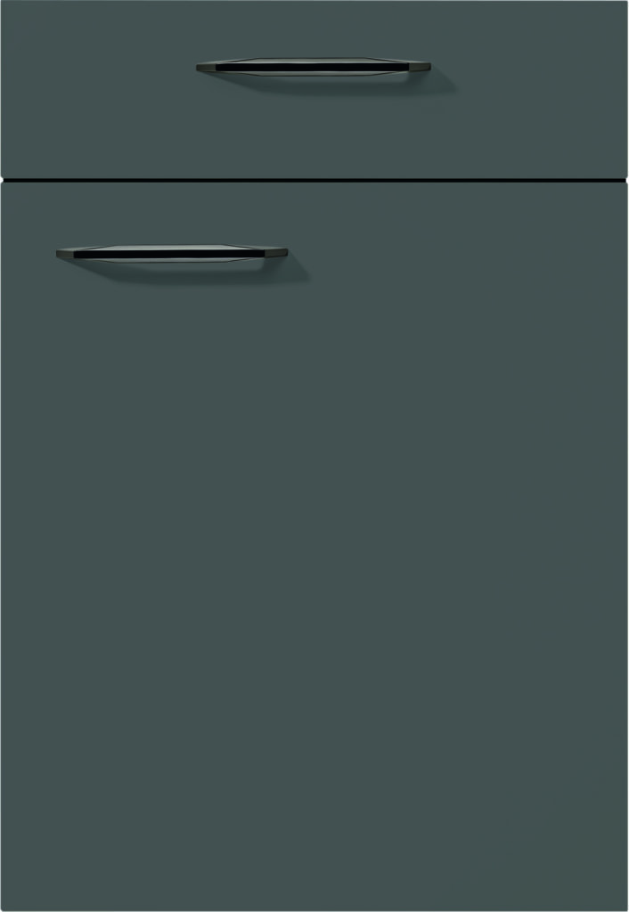 nobilia's Touch 334, Slate Gray Supermatt, a modern kitchen cabinet front.