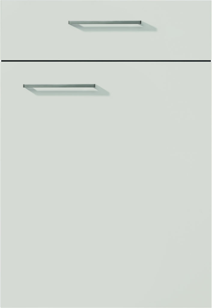 nobilia's Touch 338, Satin Grey Supermatt, a modern kitchen cabinet front