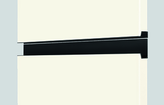 nobilia's black bar handle, number 240