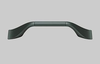 nobilia's titanium colored bow handle, number 514