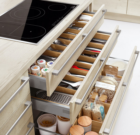 kitchen island draw storage options