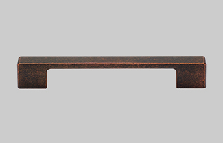 nobilia's antique iron colored metal handle, 283, with a matte finish
