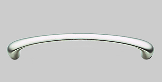 nobilia's nickel colored metal handle, 098, with a matte finish