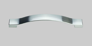 nobilia's stainless steel metal handle, 237, with a gloss finish