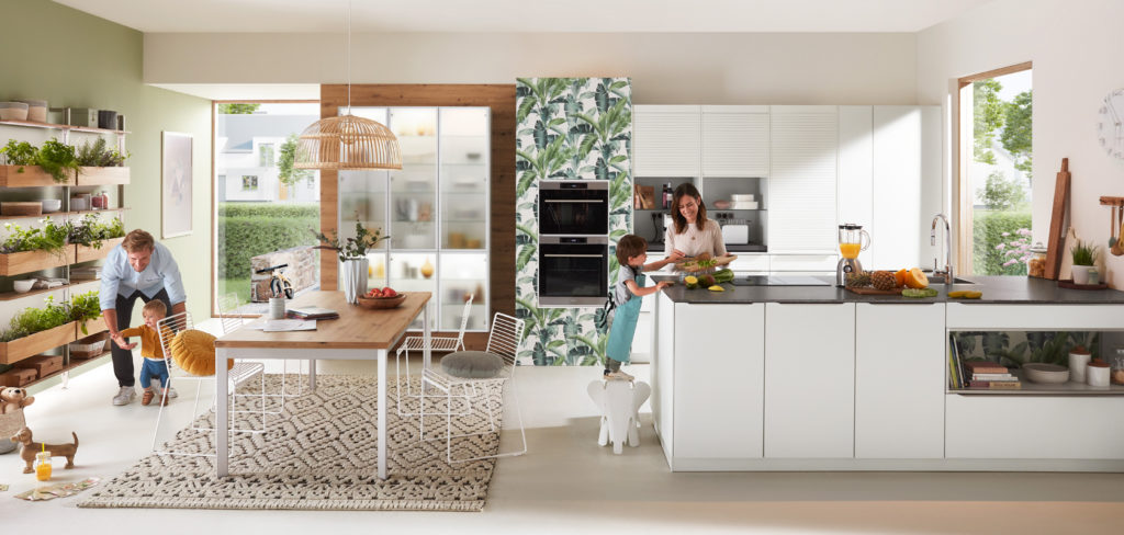 A biophilic family friendly kitchen design by nobilia
